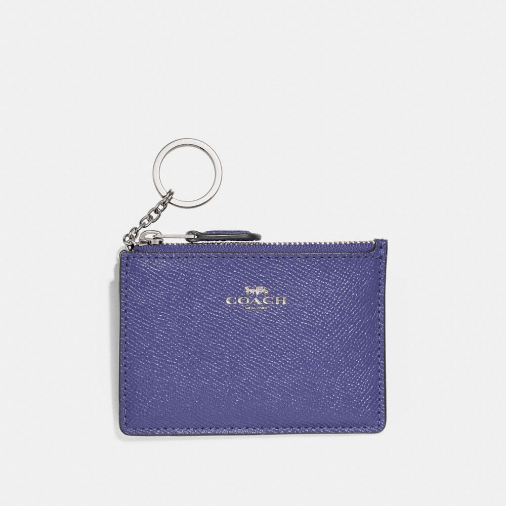 COACH F12186 Mini Skinny Id Case LIGHT PURPLE/SILVER