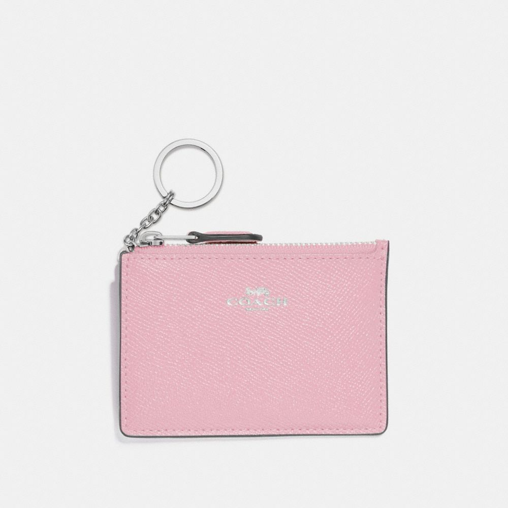 COACH MINI SKINNY ID CASE - CARNATION/SILVER - F12186