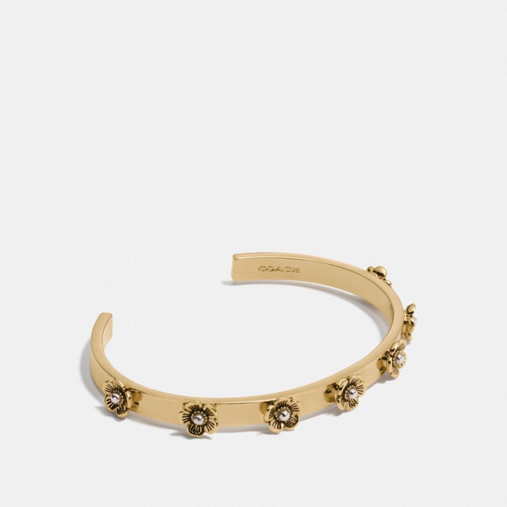 TEA ROSE OPEN CUFF - F12756 - GOLD