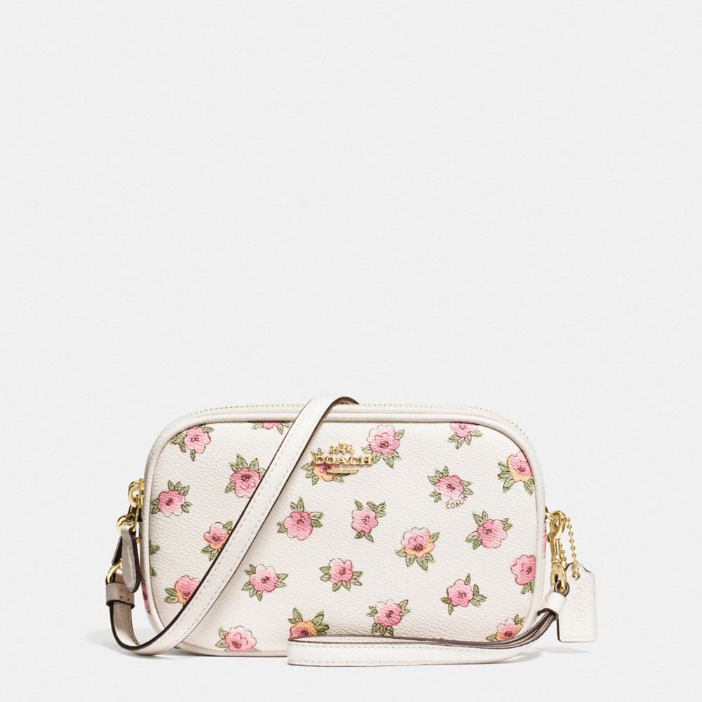 COACH F13316 Sadie Crossbody Clutch With Flower Patch Print LI/FLOWER PATCH