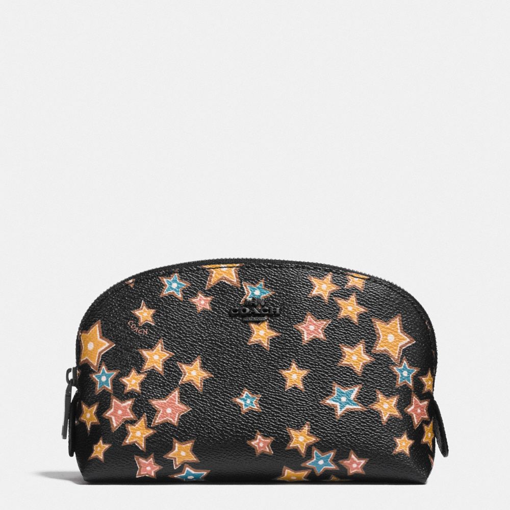 COSMETIC CASE 17 WITH STARLIGHT PRINT - MW/BLACK MULTI - COACH F13680