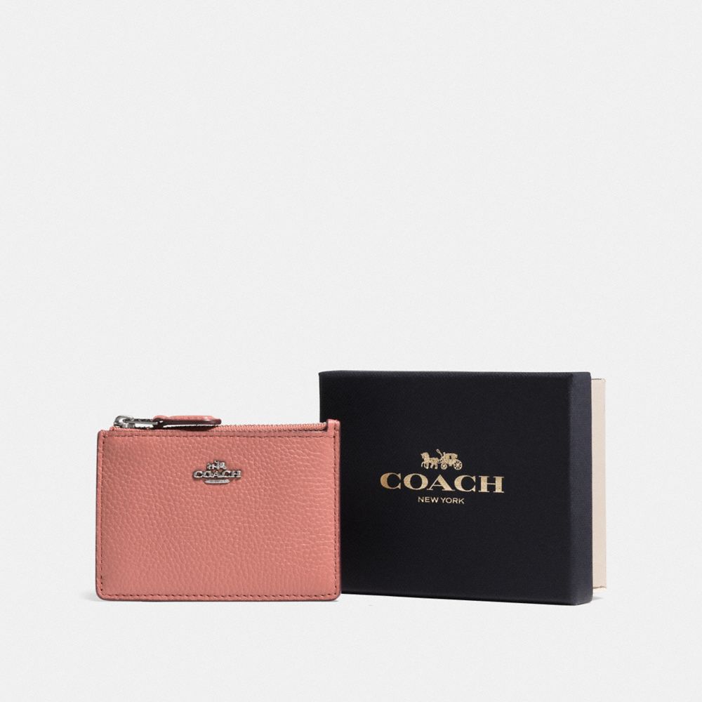 BOXED MINI SKINNY ID CASE - DK/MELON - COACH F14469