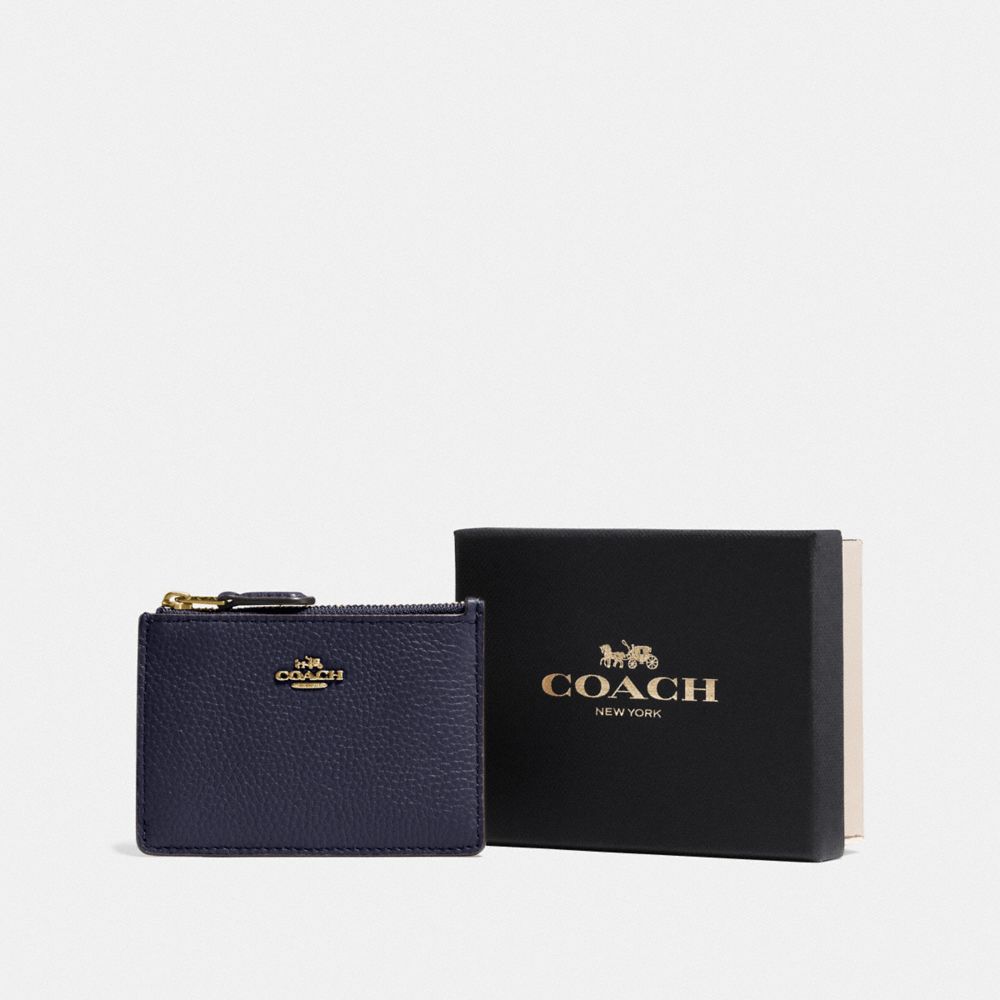 BOXED MINI SKINNY ID CASE - F14469 - LI/NAVY