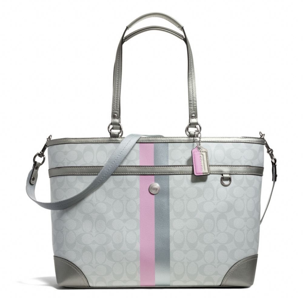 COACH F14475 PEYTON STRIPE MULTIFUNCTION TOTE ONE-COLOR