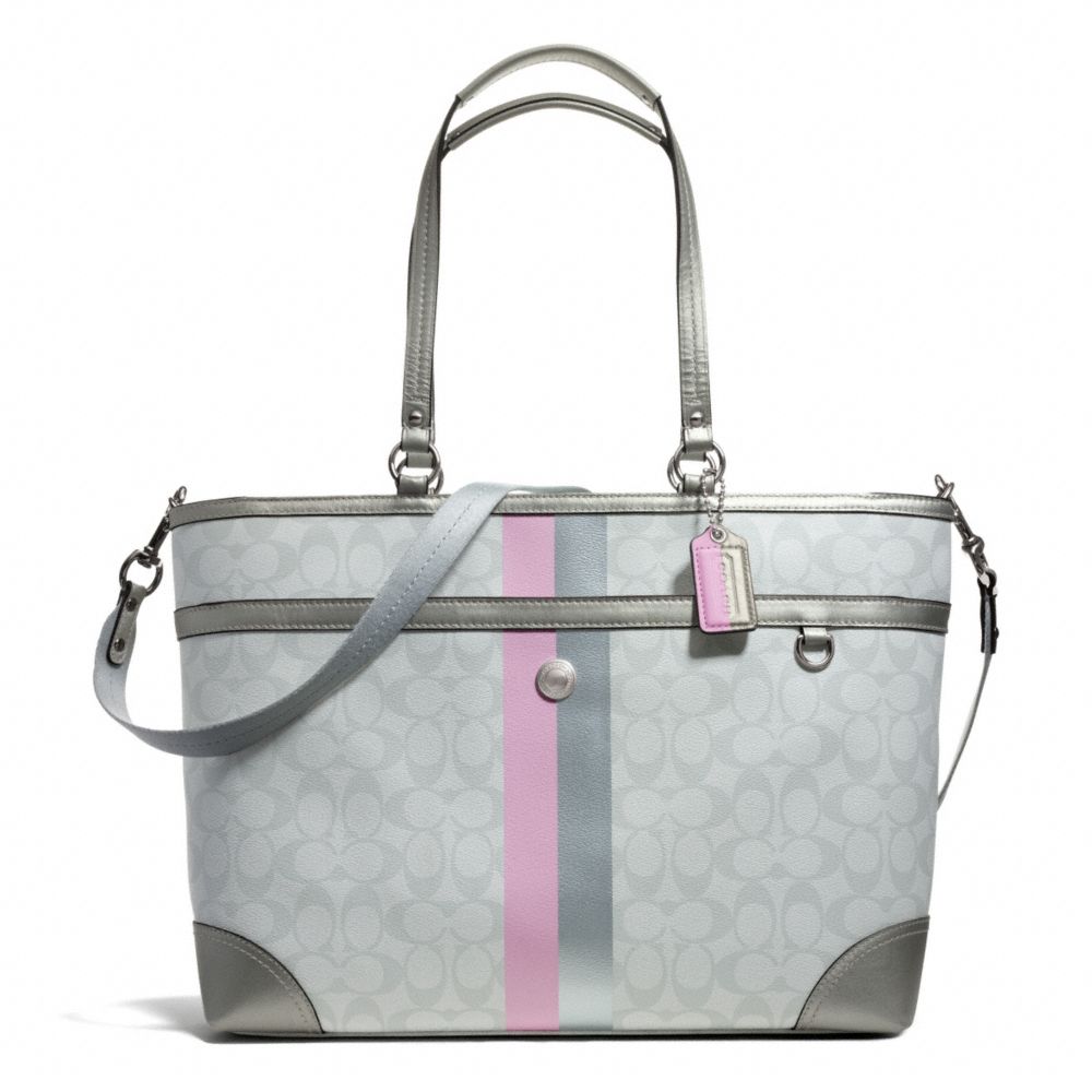 COACH PEYTON STRIPE MULTIFUNCTION TOTE -  - f14475