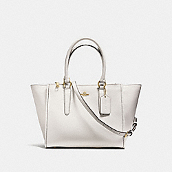 CROSBY CARRYALL IN CROSSGRAIN LEATHER - IMITATION GOLD/CHALK - COACH F14928