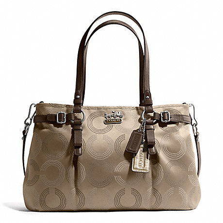 COACH F16366 MADISON DOTTED OP ART CARRYALL ONE-COLOR