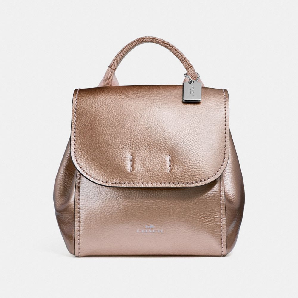 COACH F16605 DERBY BACKPACK ROSE-GOLD/SILVER