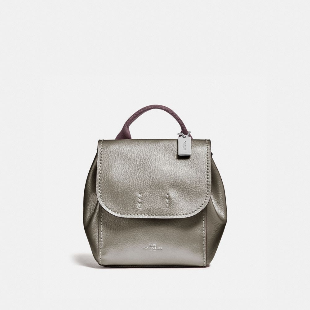 DERBY BACKPACK - F16605 - GUNMETAL/SILVER