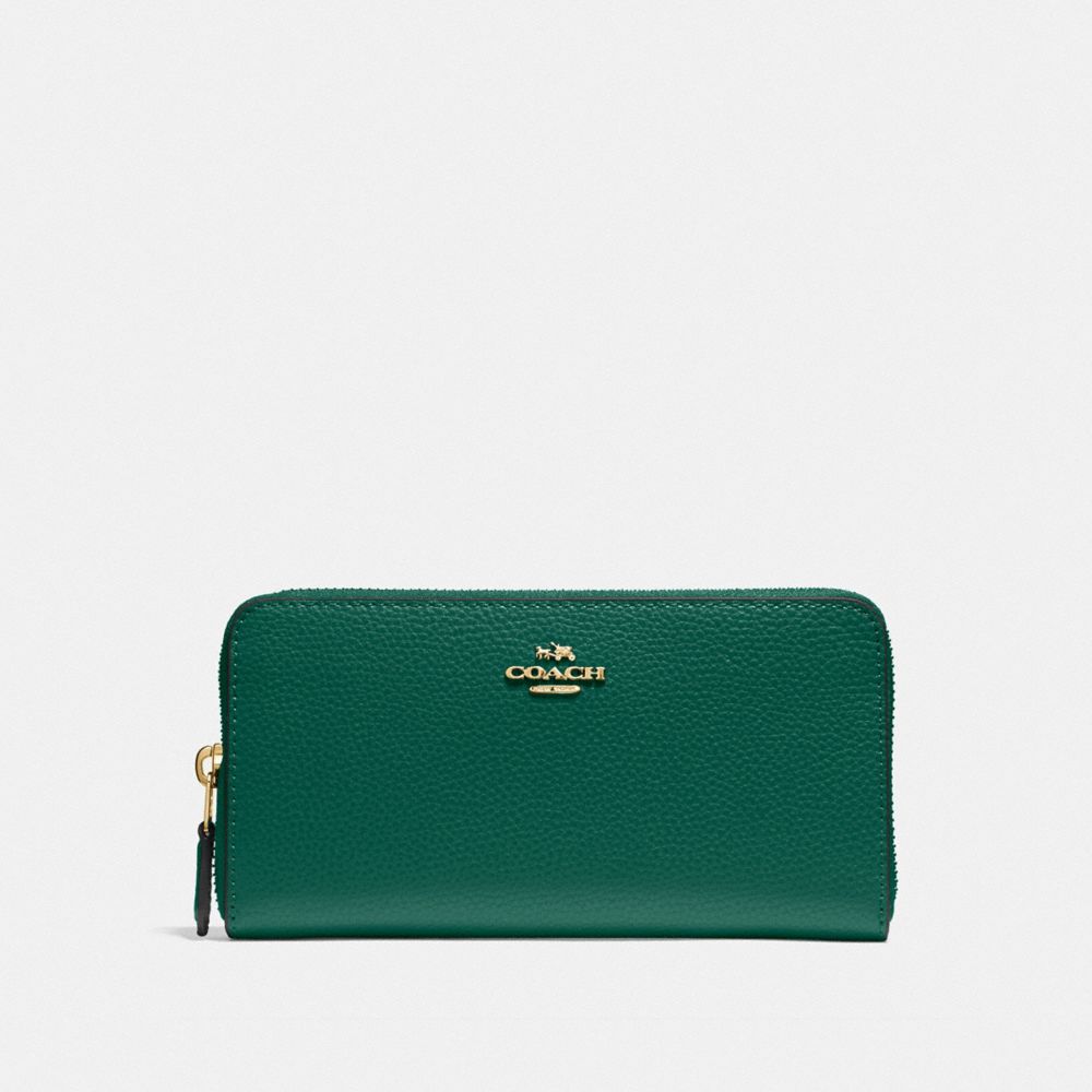 ACCORDION ZIP WALLET - JADE - COACH F16612