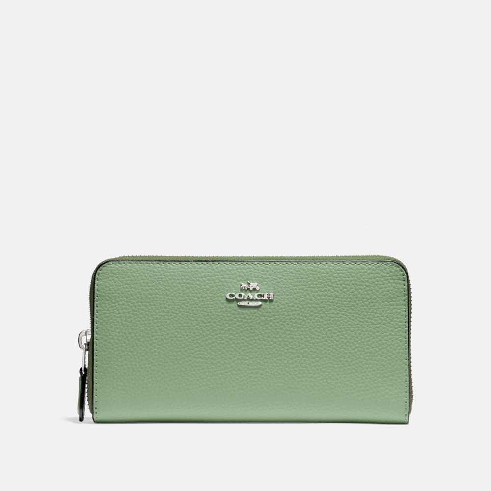 ACCORDION ZIP WALLET - CLOVER/SILVER - COACH F16612