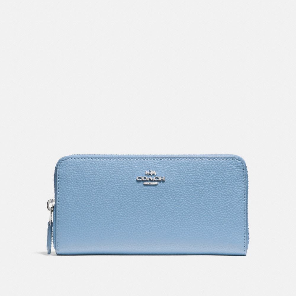 COACH F16612 - ACCORDION ZIP WALLET SV/POOL