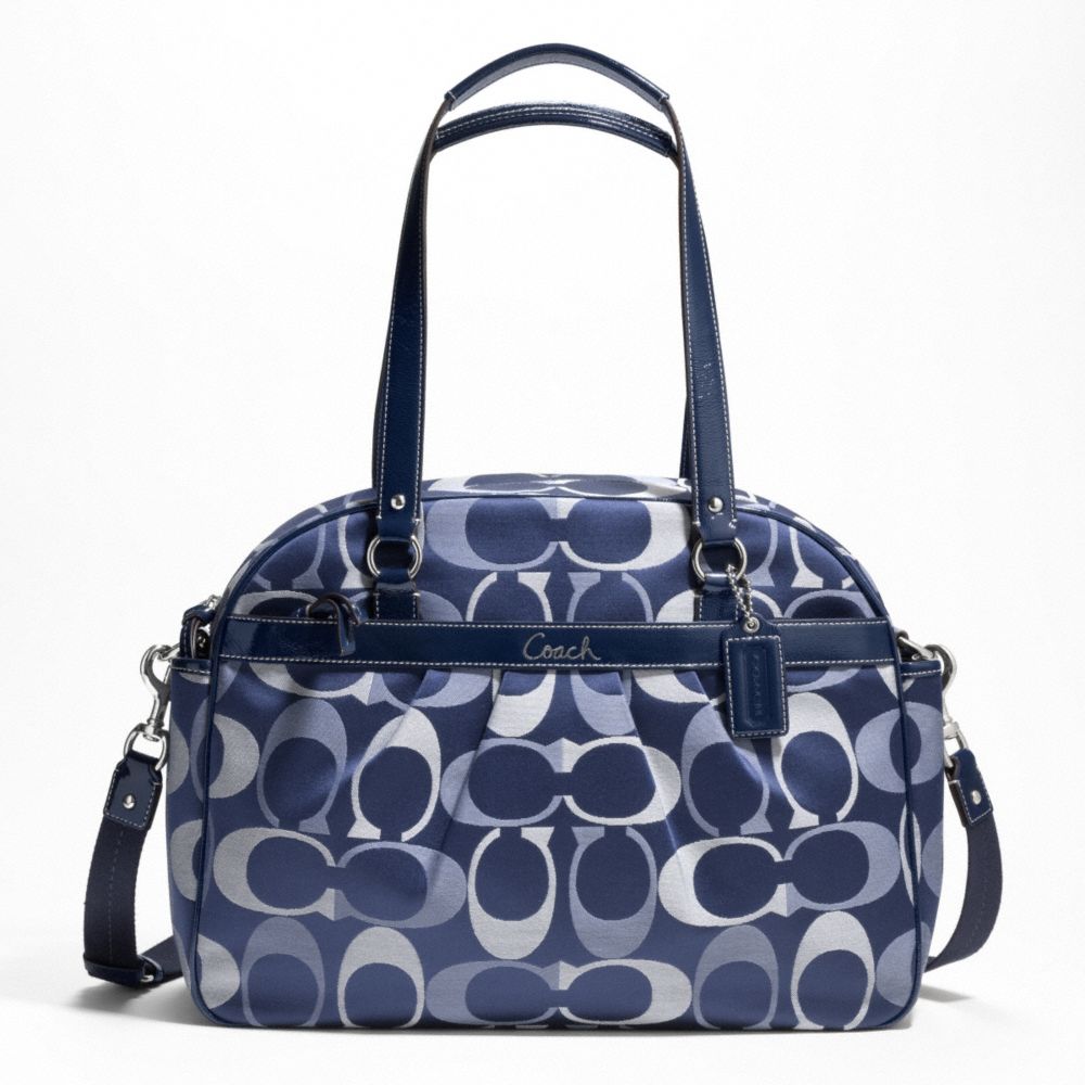 blue coach diaper bag