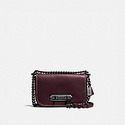 COACH SWAGGER SHOULDER BAG 20 - OXBLOOD/DARK GUNMETAL - COACH F18858