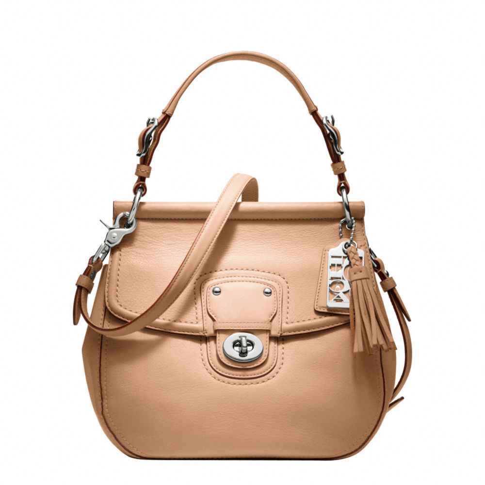 COACH F19132 - LEATHER NEW WILLIS SILVER/NATURAL