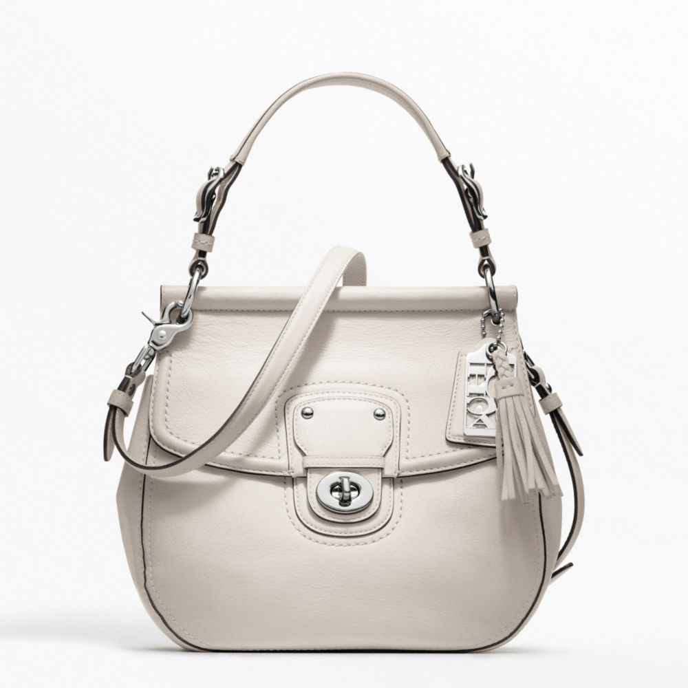 COACH F19132 - LEATHER NEW WILLIS SILVER/PARCHMENT