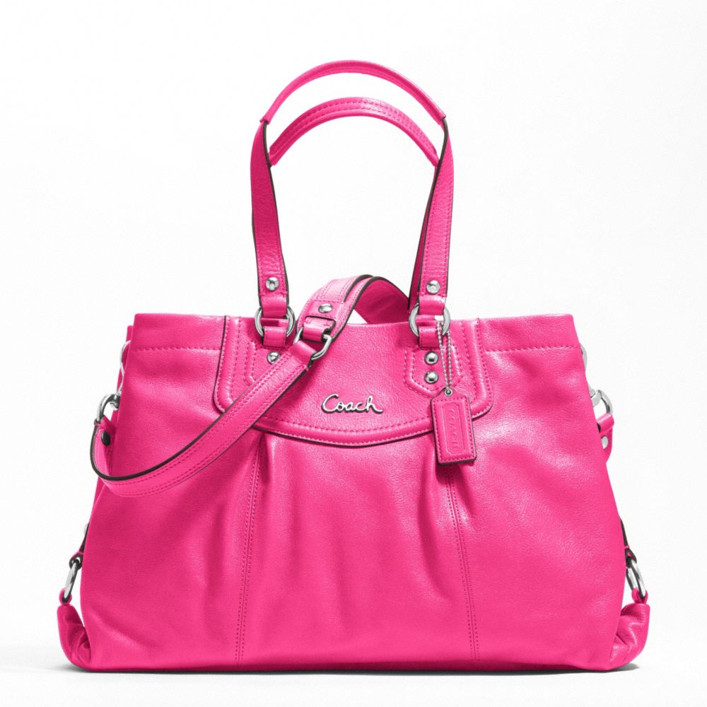 COACH ASHLEY LEATHER CARRYALL - ONE COLOR - F19243