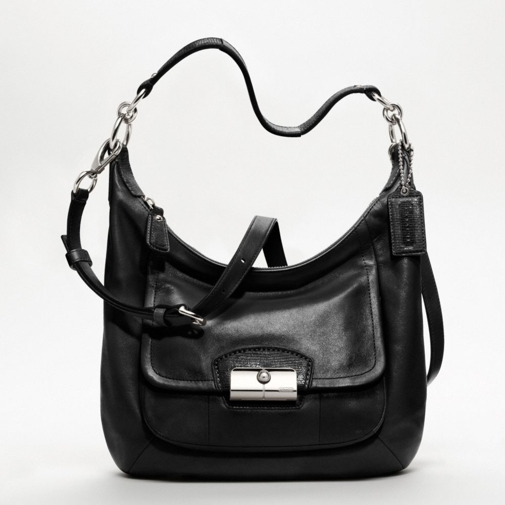 COACH KRISTIN LEATHER HOBO - ONE COLOR - F19293