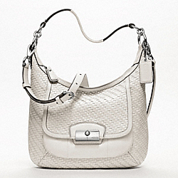 COACH KRISTIN WOVEN LEATHER HOBO - ONE COLOR - F19314