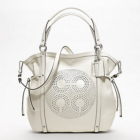 COACH AUDREY LEATHER MEDIUM CINCHED TOTE -  - f19566