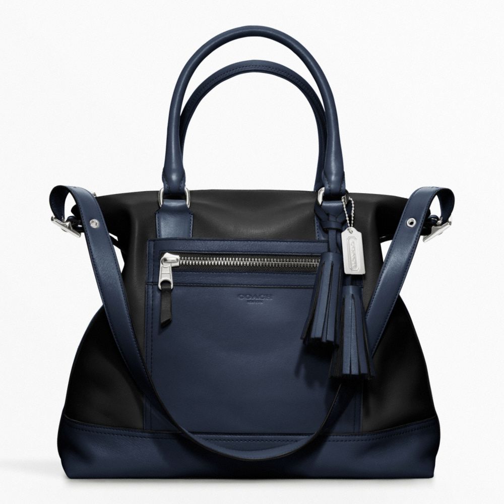 COACH COLORBLOCK LEATHER RORY SATCHEL - ONE COLOR - F19902