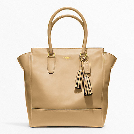 COACH F19924 LEATHER TANNER TOTE BRASS/SAND
