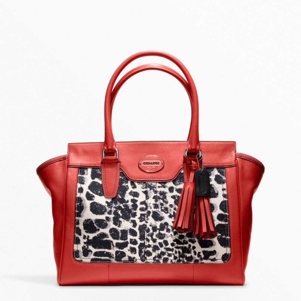 COACH F19989 - OCELOT PRINT MEDIUM CANDACE CARRYALL ONE-COLOR