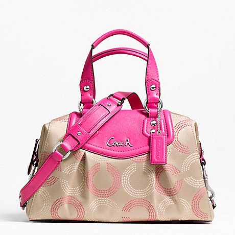 COACH F20027 ASHLEY DOTTED OP ART SATCHEL ONE-COLOR