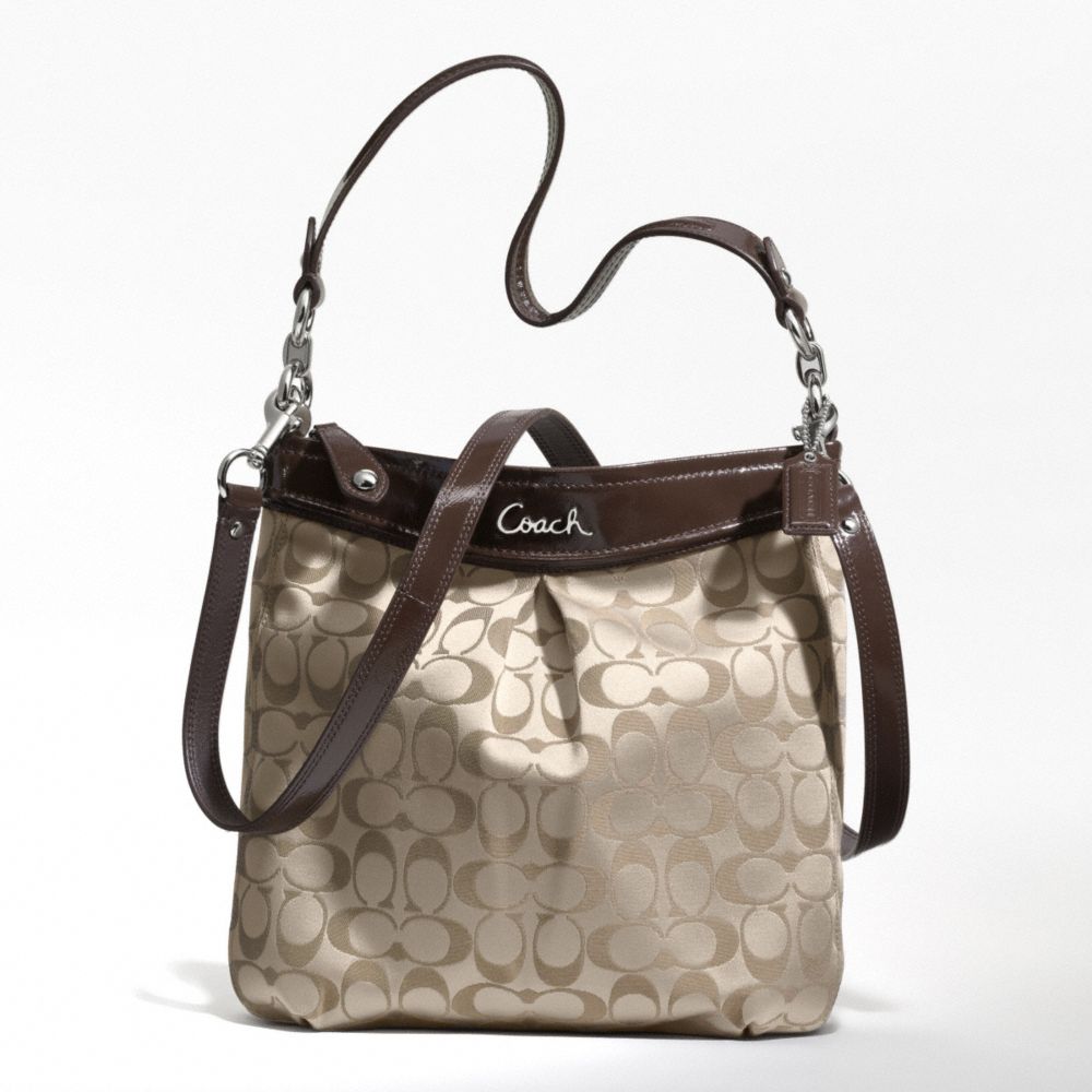 COACH f20111 ASHLEY SIGNATURE HIPPIE SILVER/KHAKI/MAHOGANY