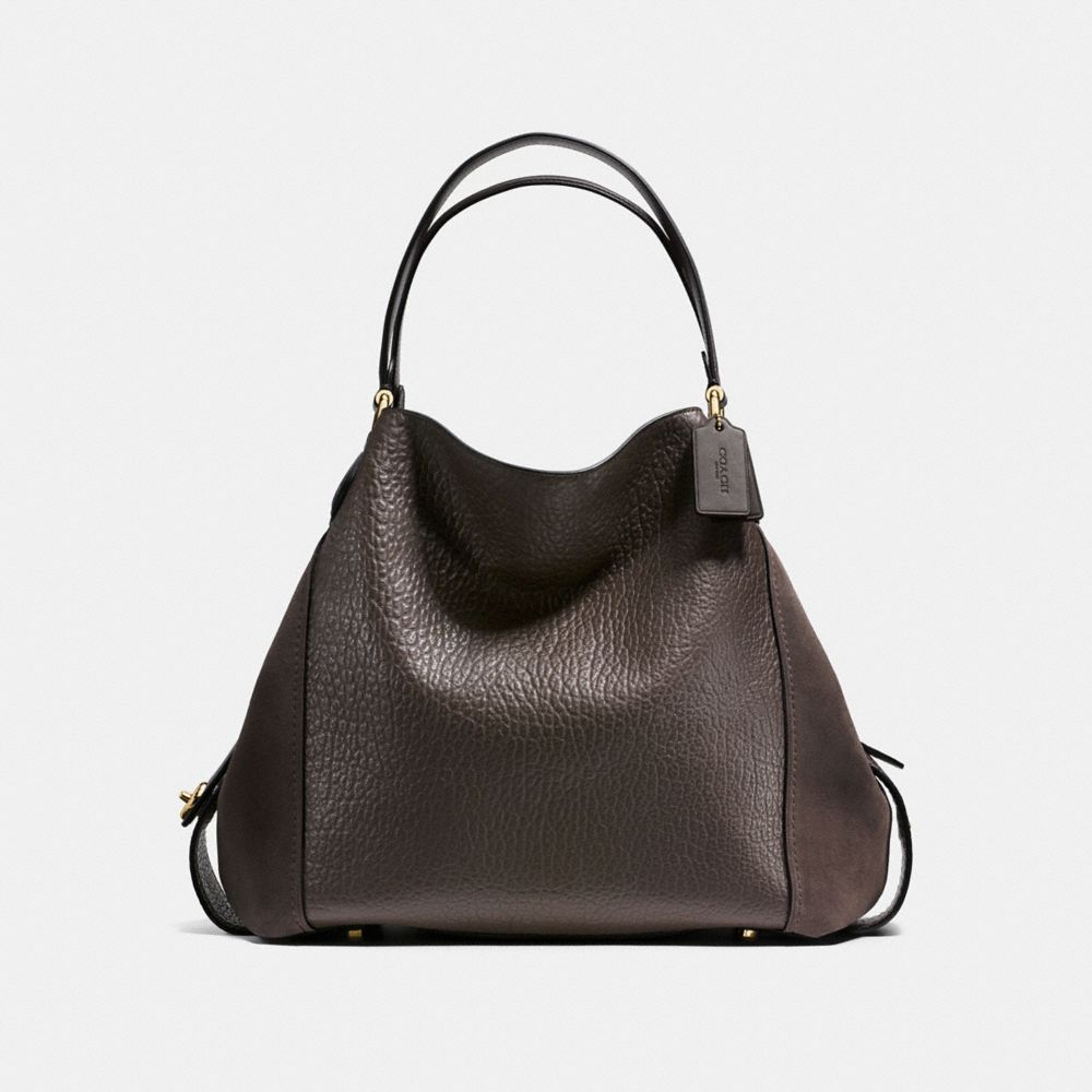 EDIE SHOULDER BAG 42 - CHESTNUT/LIGHT GOLD - COACH F20334