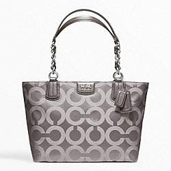 COACH MADISON OP ART SATEEN TOTE - ONE COLOR - F20481