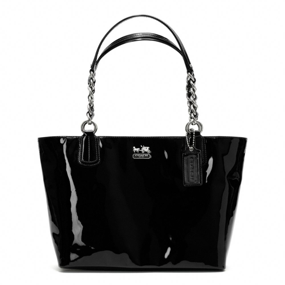 MADISON TOTE IN PATENT LEATHER - f20484 - F20484SVBK