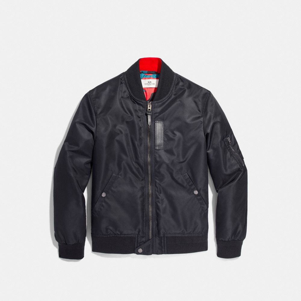 COACH F20876 - FABRIC MA-1 JACKET - NAVY | COACH MEN