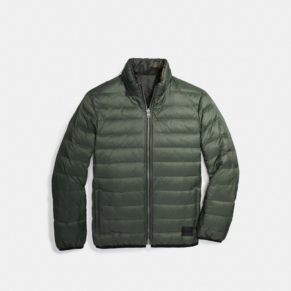 REVERSIBLE DOWN JACKET - RIFLE GRN - COACH F21010