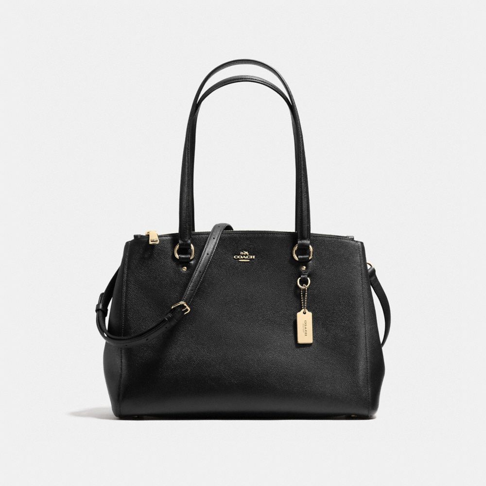 COACH f21024 STANTON CARRYALL BLACK/LIGHT GOLD