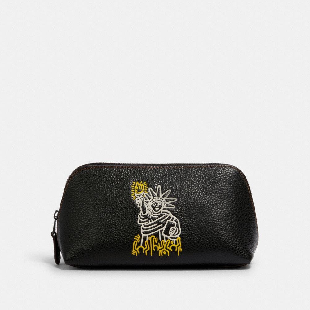 COACH KEITH HARING COSMETIC CASE 17 - QB/BLACK - F21067