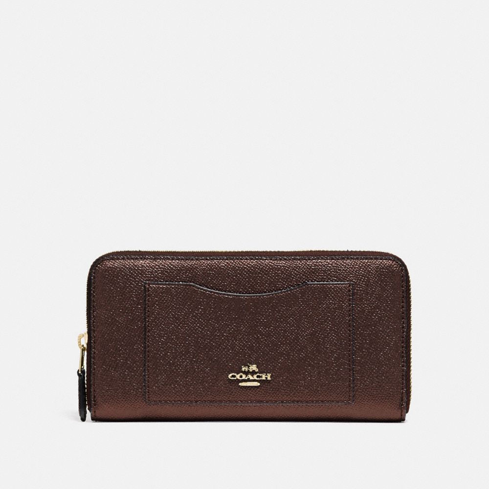 ACCORDION ZIP WALLET - BRONZE/LIGHT GOLD - COACH F21068