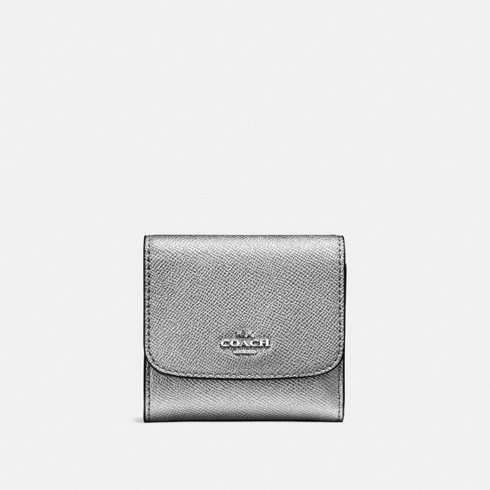 COACH SMALL WALLET - GUNMETAL/SILVER - F21069