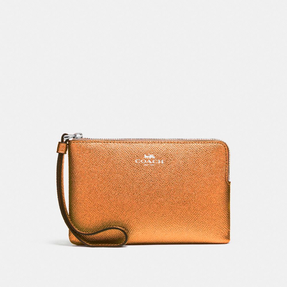 CORNER ZIP WRISTLET - ROSE GOLD/SILVER - COACH F21070