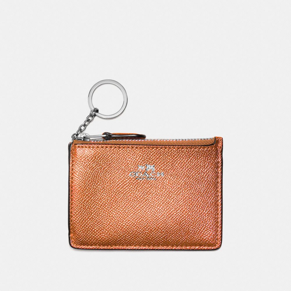 COACH MINI SKINNY ID CASE - ROSE GOLD/SILVER - f21072