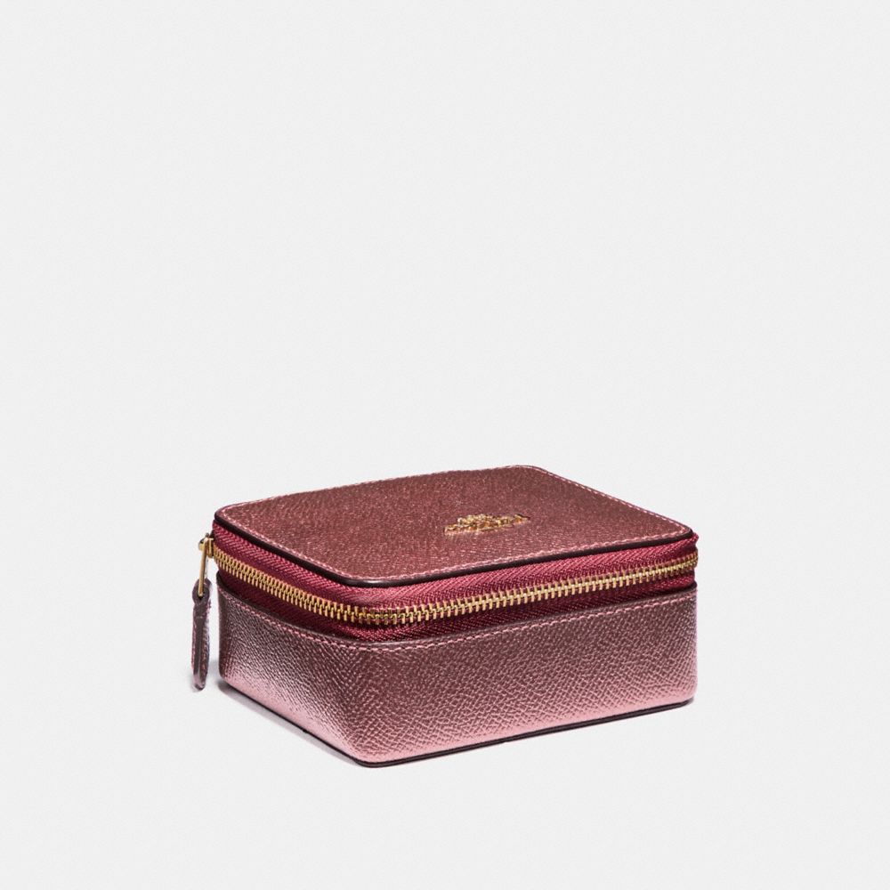 JEWELRY BOX - LIGHT GOLD/METALLIC CHERRY - COACH F21074