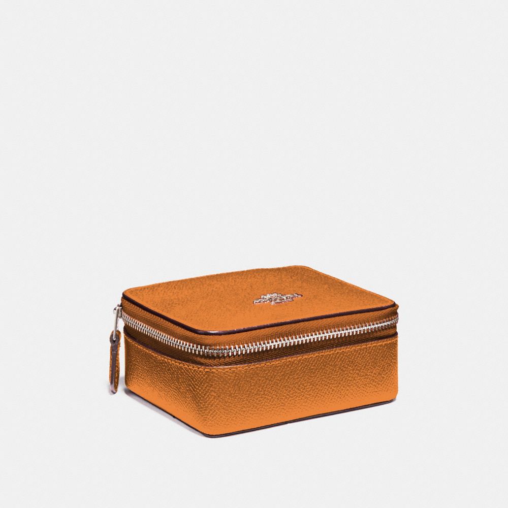 JEWELRY BOX - METALLIC TANGERINE/SILVER - COACH F21074