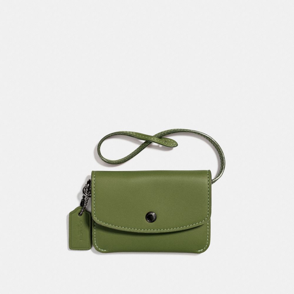 CARD POUCH - UTILITY/DARK GUNMETAL - COACH F21086