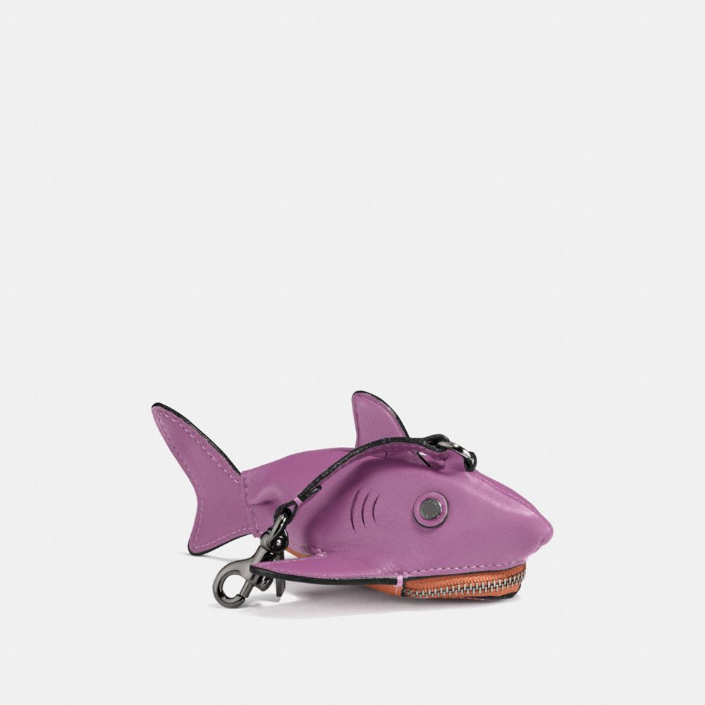SHARKY COIN CASE - COACH f21097 - PRIMROSE/DARK GUNMETAL