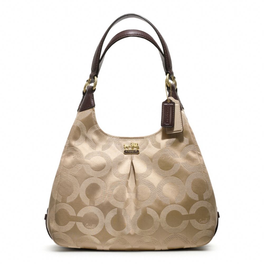 COACH f21125 MADISON OP ART SATEEN MAGGIE 