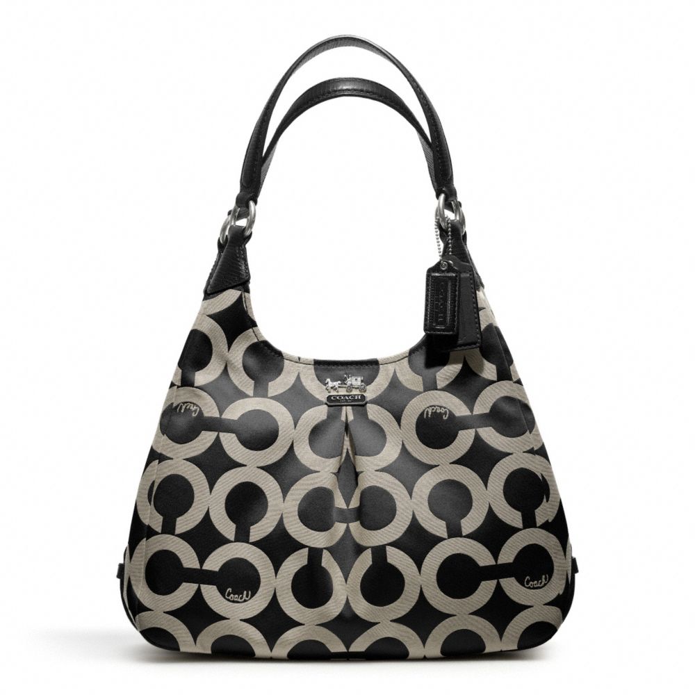 COACH F21125 MADISON OP ART SATEEN MAGGIE ONE-COLOR