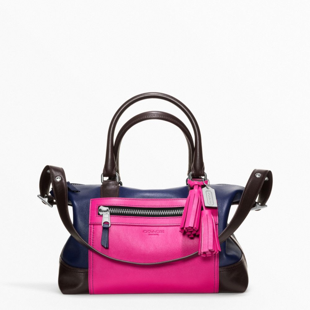 COACH f21134 COLORBLOCK LEATHER MOLLY SATCHEL 