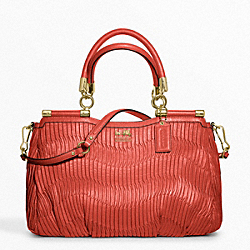 COACH MADISON GATHERED LEATHER CARRIE - ONE COLOR - F21281