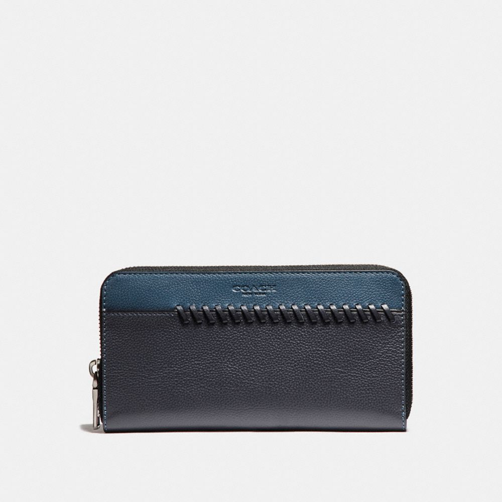 ACCORDION WALLET WITH BASEBALL STITCH - DENIM/MIDNIGHT - COACH F21369