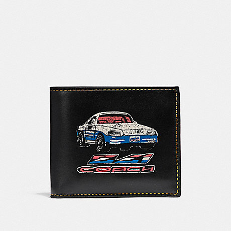 COACH F21384 3-IN-1 WALLET WITH CAR BLACK